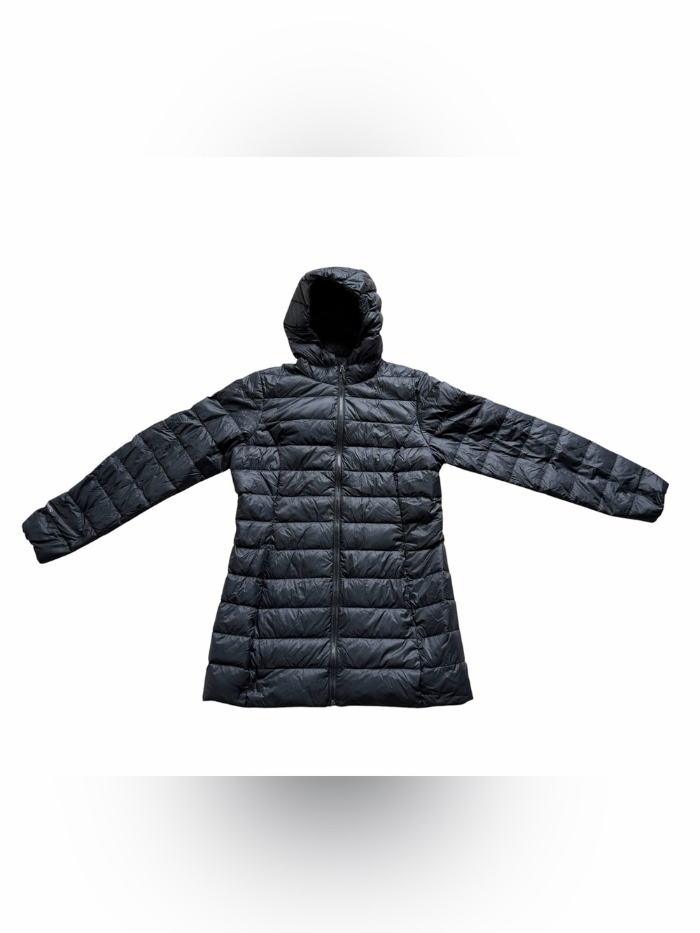 Eddie Bauer Women’s EB650 Packable Down Hooded Puffer Jacket Medium Black Parka